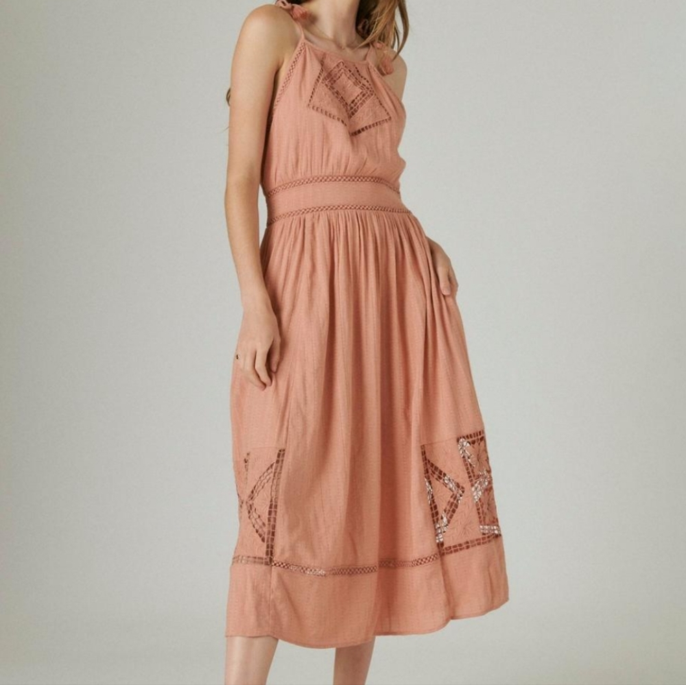 * Lucky Brand Eyelet Maxi Dress